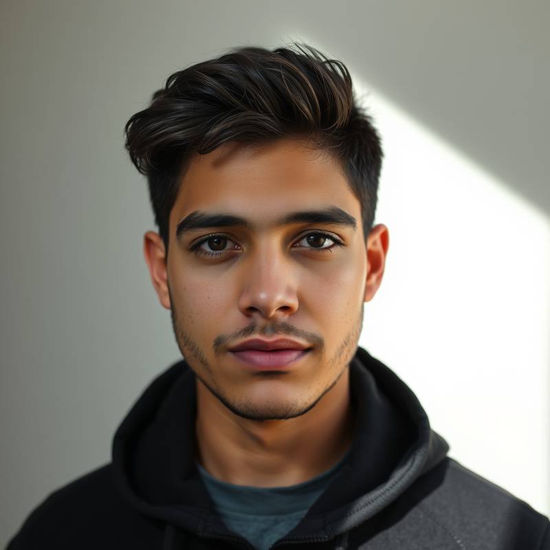 Retrato de Juan García, estudiante de Aula Maestra